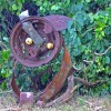 Jonah made this rusty metal pig