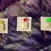 Detail of buttons and LEDs