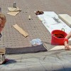 Jonah and Liza - helpers hard at work