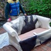 Constructing in Danielle's garden